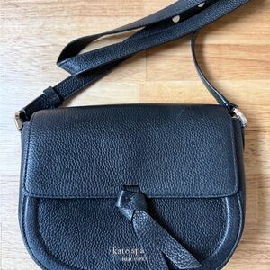 Kate Spade Black Pebbled Crossbody Bag